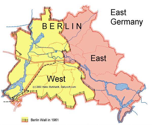 In 1961, the Soviets built **the Berlin Wall to permanently separate