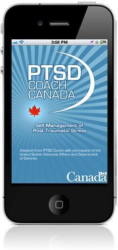 Patient Engagement Solutions Virtual Traumatic Stress Clinic Free Canadian-specific app available for ios and Android through PTSD Coach Canada App is easy to use and is built on CBT principles