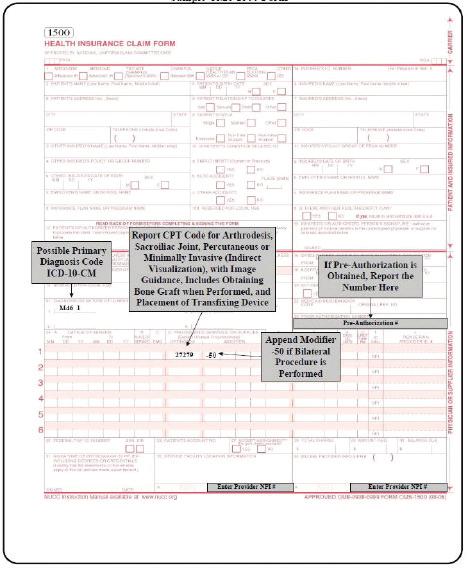 Sample Billing Forms Sample Billing Claims Forms (CMS 1500, UB-04) Silex Soft Tissue