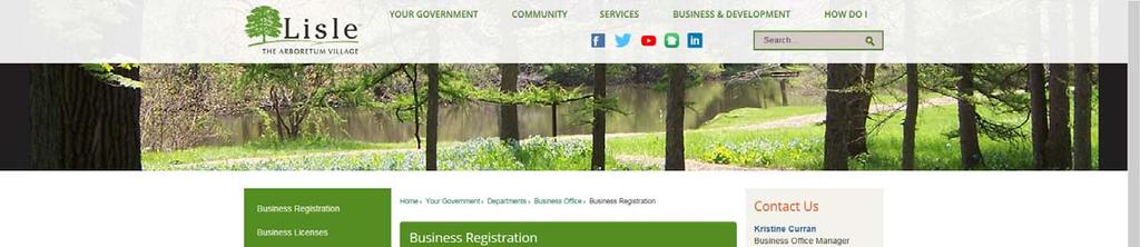 will be able to click on green lettering saying Annual Business