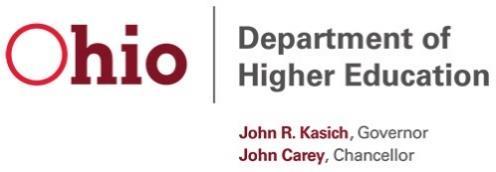 Ohio Department of Higher Education Aspire Adult Workforce Readiness Education Request for Proposal Instructions and General Information This 3-year grant application covers the following period: