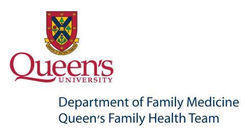 Manager, Queen s Family Health Team Laura Cassidy, B.
