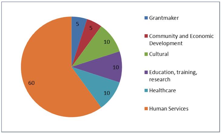 human services nonprofits, with numerous
