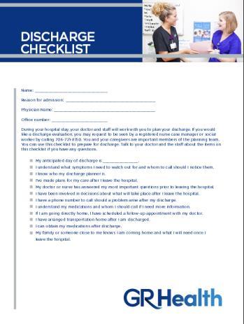 Checklist Social Work What to Expect Presence and Visitation