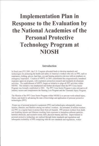 Program NIOSH Docket # 237 Public Comment on IOM