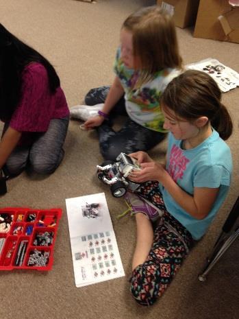 They had so much fun using Legos to build and then using I Pads and Chrome books to learn how to program their robot to go forward, backward, turn circles and other commands, such as sounds and