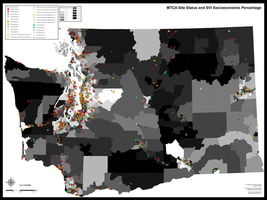 Figure 6 - Statewide map of all toxic