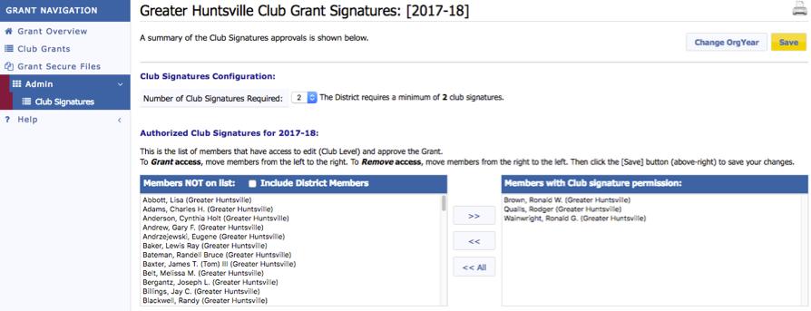 15 Signatures Ensure that signers are listed in