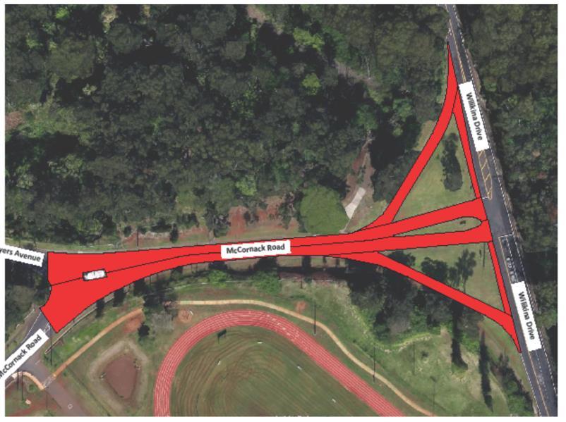SUBJECT: McNair Gate Pavement Rehabilitation, Schofield Barracks There will be full road closures from 2030 hours to 0500 hours at McNair Gate between Wilikina Drive, and the McNair Gate Guard Post