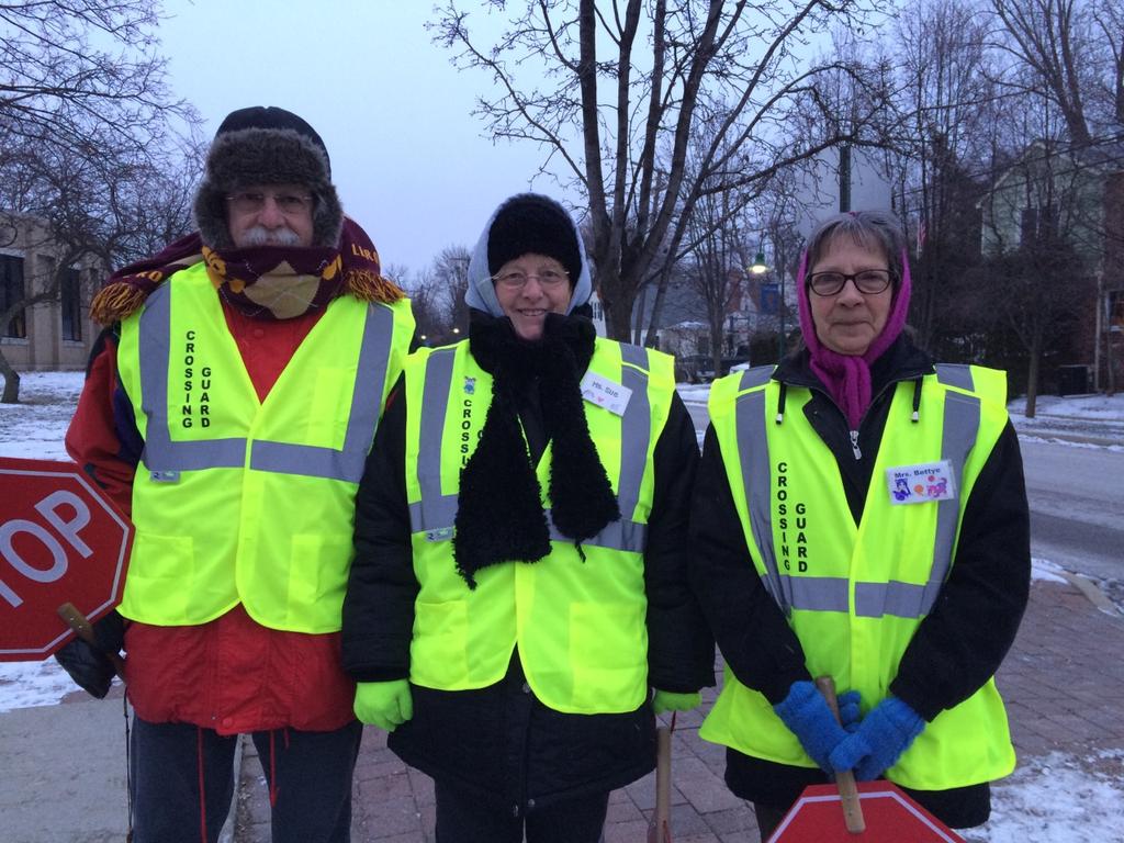 CROSSING GUARDS The parents of our community depend upon our Crossing Guard team for the safety of their children when walking or riding a bicycle on their route to school or home.