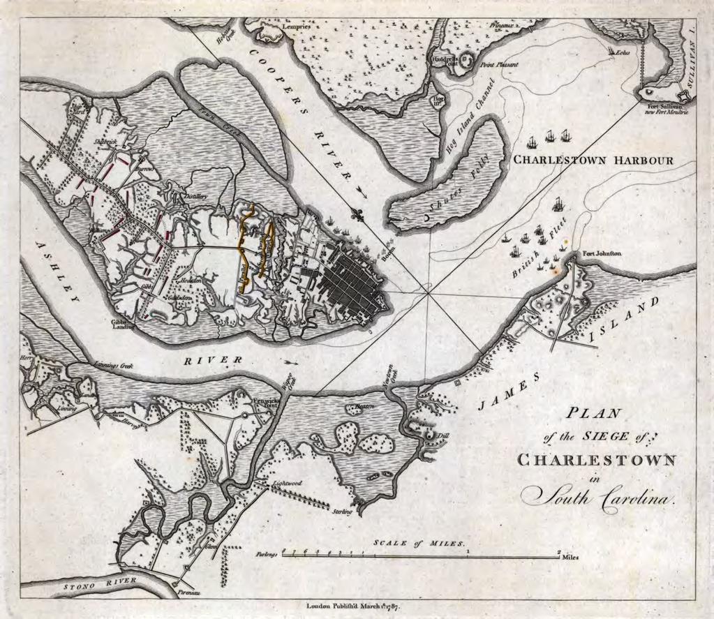 Charleston siege Plan of the Siege of Charleston