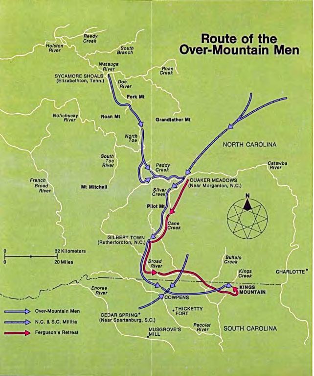 Battle of Kings Mountain October 7, 1780: Troops from north and south Carolina under Colonel Isaac Shelby defeat the British at Kings Mountain, South Carolina.