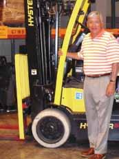 the forklift which is electric and without emissions best for confined spaces. are doing for the community.