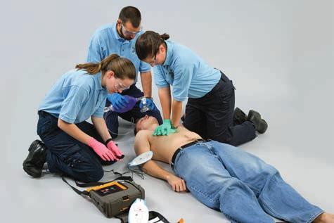 10 Chapter 1 Introduction to Emergency Medical Care I Figure 1-14 EMTs Jones using & personal Bartlett protective Learning, equipment LLC during CPR.