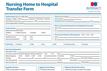 Summary To close the loop for the Hospital and SNF relationship, SNFs will outbound patients to the hospital with a similar practice developed here with INTERACT (Interventions to Reduce Acute Care