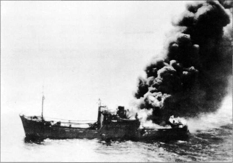 The fighting 41 Japanese shipping under attack by American and Australian aircraft during the Battle of the Bismarck Sea, fought between 2 and 4 March 1943.