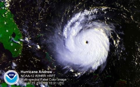 The Impact of Past Disasters on Arts and Culture Communities On August 24, 1992, Hurricane Andrew, a Category 5 hurricane, hit South Florida.