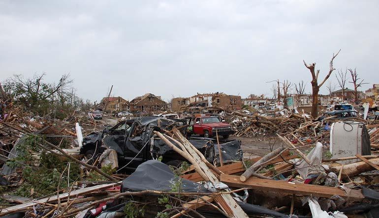 The EF5 tornado on May 22, 2011, decimated the downtown and southern sections of Joplin, MO.