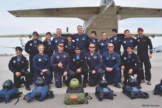 12 FCP Visions Spring 2018 Wings of Blue Demonstration Team on its way to Luke Days 2018 Each year, the Wings of Blue Demonstration Team performs at more than 50 special events in front of more than
