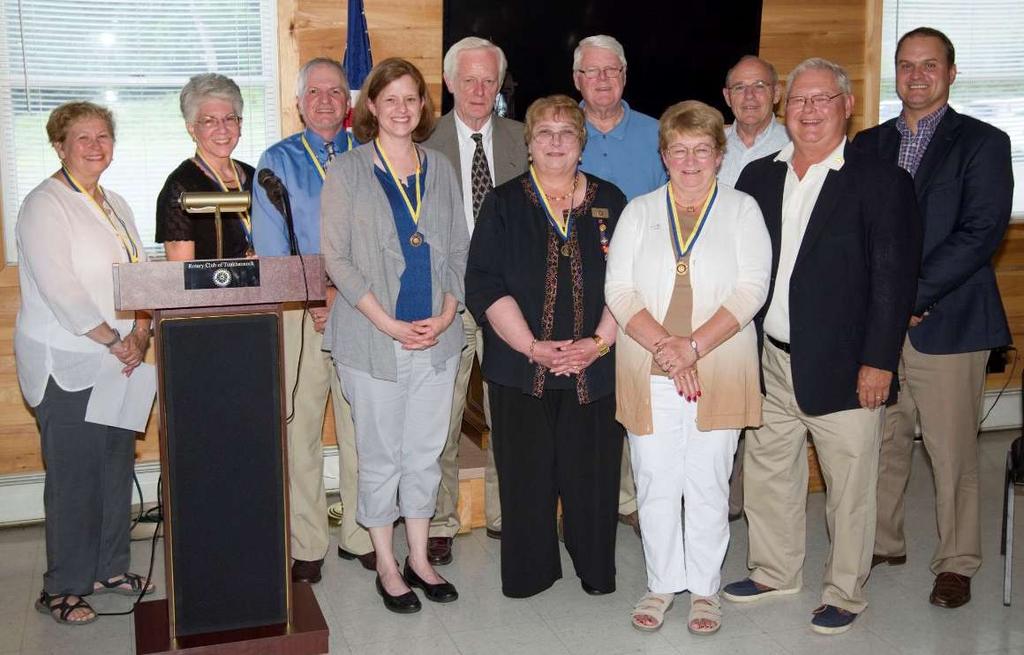 Page 7 Rotary Club of Tunkhannock Rotary Club of Dallas Tunkhannock s 2016-17 Leaders Newly installed officers and directors in Tunkhannock are (front from left) President Elect Samantha Maruzzelli,
