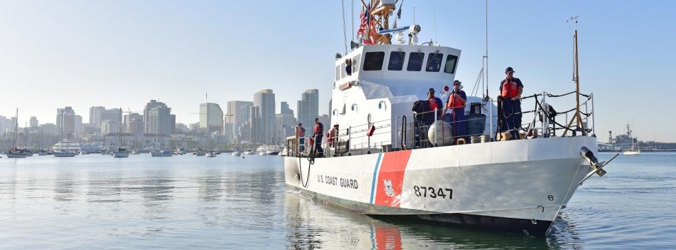 THE COAST GUARD is a key National Security partner to the Navy and Marine Corps in San Diego in its roles as a law enforcement agency, member of the U.S. Intelligence Community, and first responder.