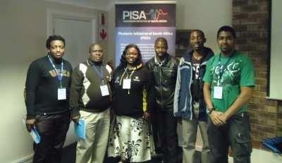 TRAVEL GRANT RECIPIENTS: The Photonics Initiative of South Africa (PISA) sponsored the travel expenses for four students from the University of Fort Hare (in Alice, Eastern Cape, South