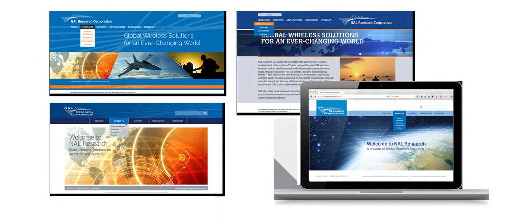 NAL Research Company Website Design