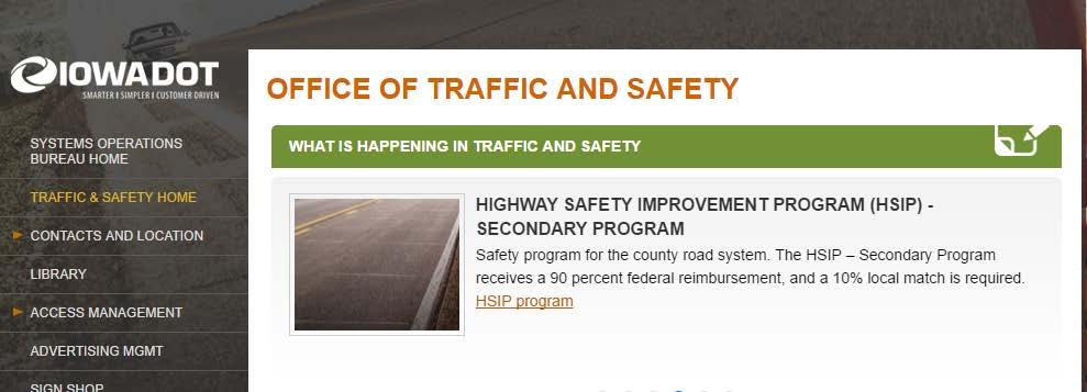 HSIP Secondary Program (HSIP-S) (continued) Emphasizes reducing crashes related to rural road lane departures through projects in the $10,000 per mile cost range with systemic approach Local Road
