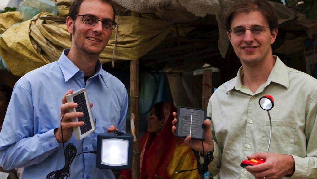 Meet Sam and Ned. In 2008, we invested $200K in their idea for a solar lantern to eradicate kerosene usage.