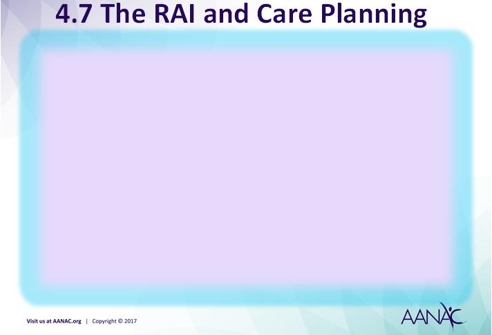 The comprehensive care plan is an interdisciplinary communication tool (42 CFR 483.