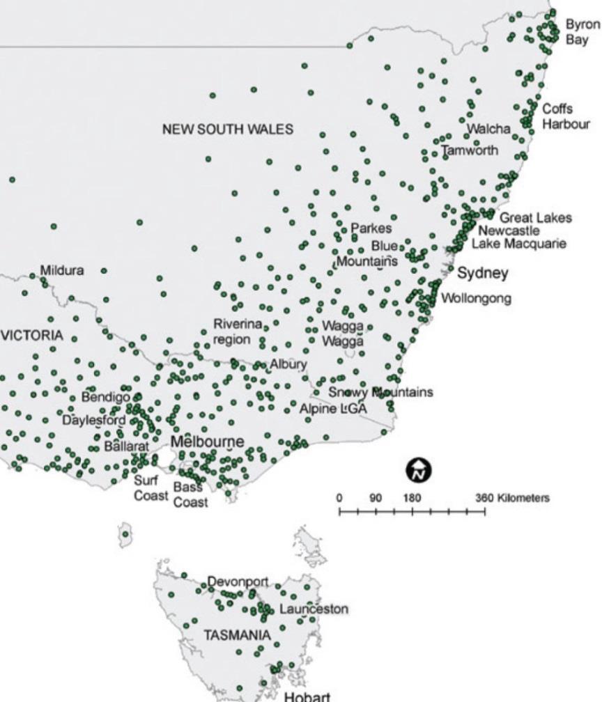 From 2007 to 2008, more than 2850 events across Tasmania, regional areas of NSW and Victoria. Events are important.