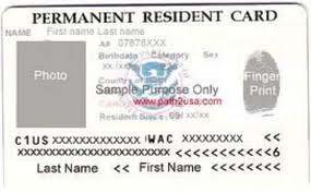 green card holder (i.e., permanent