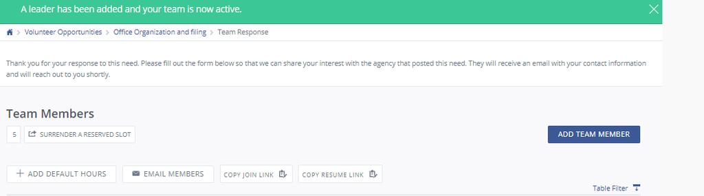 INVITING A TEAM MEMBER TO SIGN UP: COPY JOIN LINK and paste into your own email with a personalized message asking them to Join.