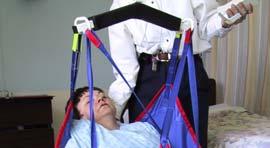 towards them CHECK FOR SAFETY Secure Sling Bend resident s leg and slide