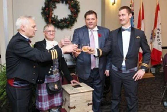 Toast to Fallen Comrades, Warrant Officer Alex Sim (second from left, in
