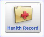 5. The Health Record button contains several