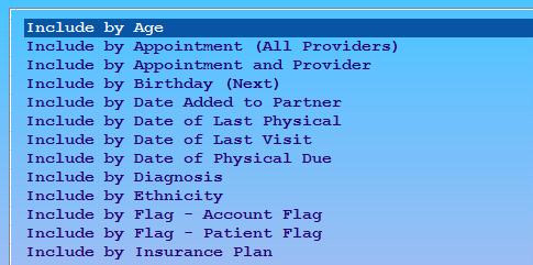 When prompted specify that you want to include patients between the ages of 4 years, 0 months to