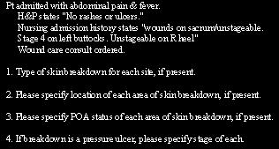 PSI 3: Pressure Ulcers Query Query Response 16 PSI