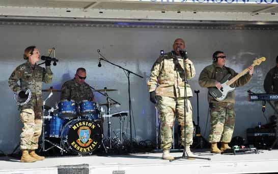 Face the music Leader file photo Fort Jackson s rock band Mission Essential wins 2017 Music Performance Team of the Year Award in the small music ensemble with vocal category.