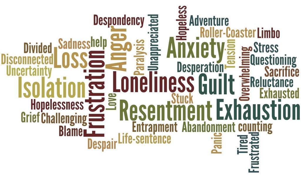 Caregivers Experience a Wide Range of Emotions What kind of wife would leave a husband at home?