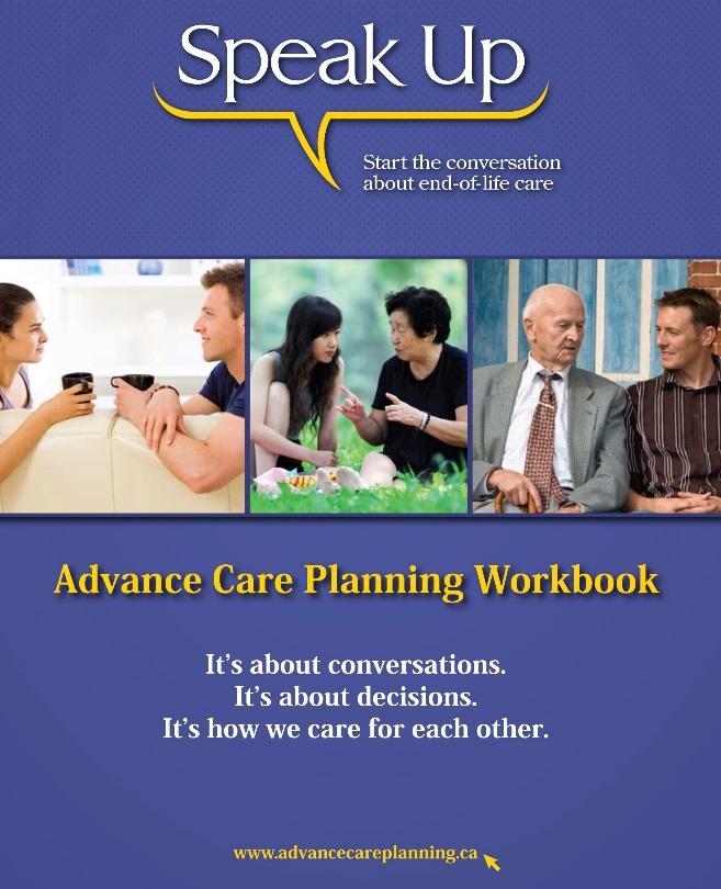 Workbook for patients & families Think and write about your values and beliefs.