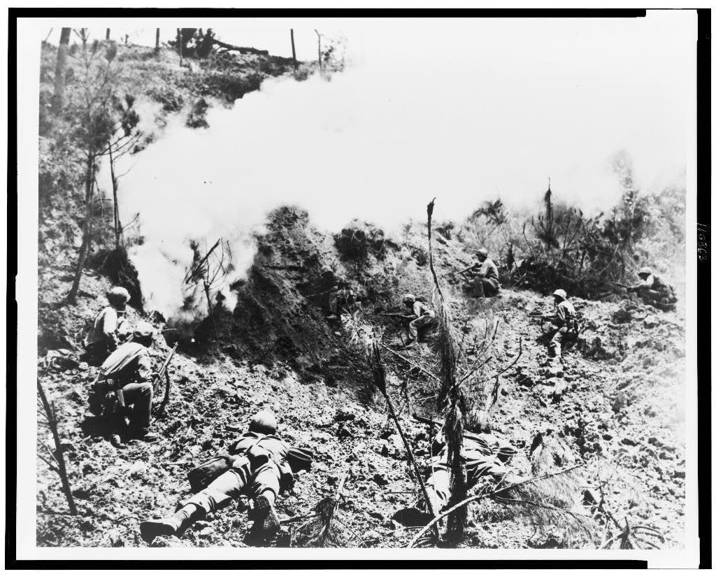 4 The Marines had to clear Okinawa cave by cave, using flamethrowers and grenades to smoke the Japanese out (Gorry) On May 4, the Japanese tried to launch a counter-offensive, but if failed.