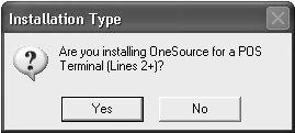 5. Select the installation type: a. Click No if installing Line 1 (Manager). b. Click Yes if installing Line 2+.