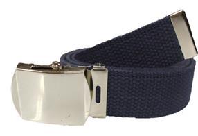The uniform belt: - Fasten the belt so that the buckle and the silver tip (at the end of the belt) are just touching