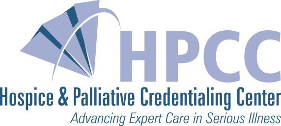 Hospice and Palliative Credentialing Center (HPCC) CHPN Hospice and Palliative Accrual for Recertification (CHPN HPAR) All professional development activities achieved in the process of renewal of