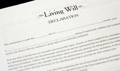 Living Will Expresses the patients medical wishes but does