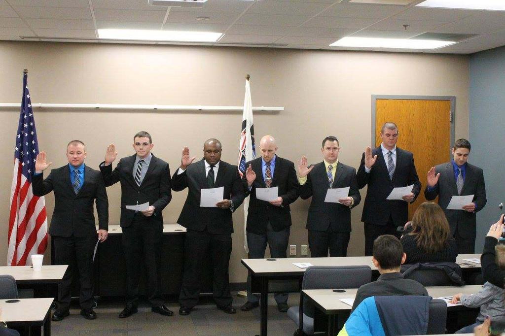APPOINTMENTS - PROMOTIONS - RETIREMENTS APPOINTMENTS TO POLICE OFFICER January 1, 2016 Eric J. Fish, Michael R. Gacke, Joshua S. Goldberg, Justin J. Healy, Jerel E. Jones-Denson, and Adam M. Sawyer.