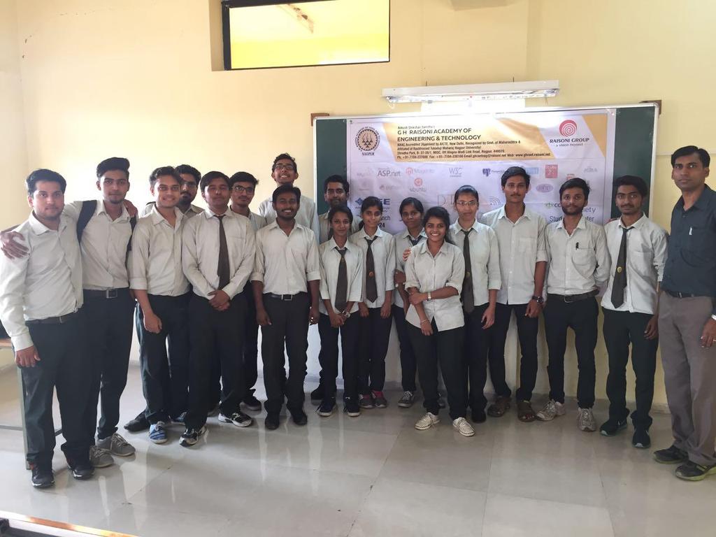 WORKSHOPS AND TECHNICAL EVENTS Session 2017-2018 DigiQuest-2017 Competition held under IEEE banner at GHRAET, Nagpur The Department of Computer Science & Engineering, G. H.