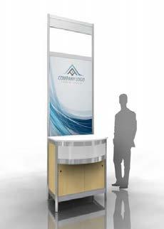 Exhibitors will receive the benefits outlined for this item in the exhibitor benefits chart, including a screen to showcase your solution and a high top table for promotional materials.