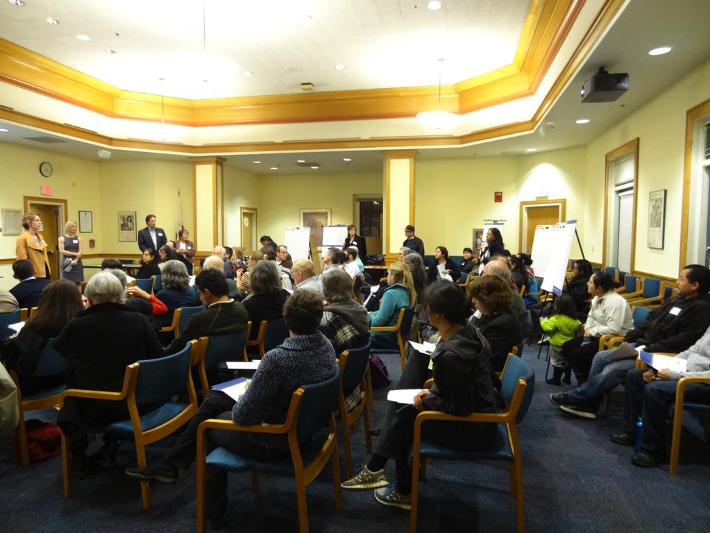 Community Benefits Workshop #2 Summary Report A second community workshop was held on January 14, 2015 at the Community Room of the Redwood City Library located on Middlefield Road to help refine the
